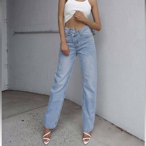 Princess Polly, Holly Asymmetric Straight Leg Jean